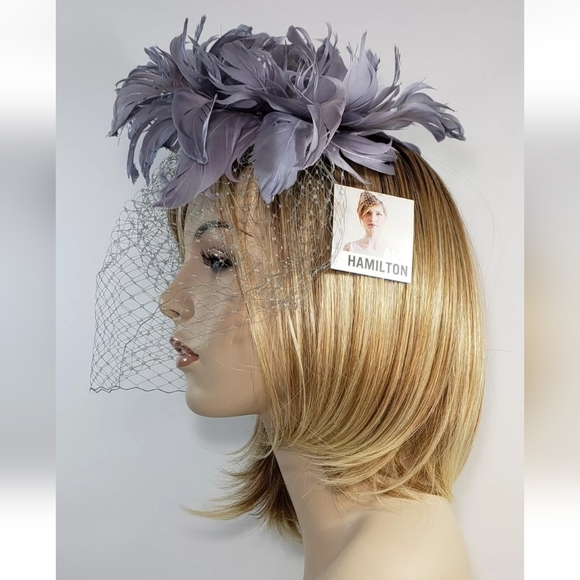Luxury Fascinator Hat Veil Headpiece Feathers *NEW!* main image 6